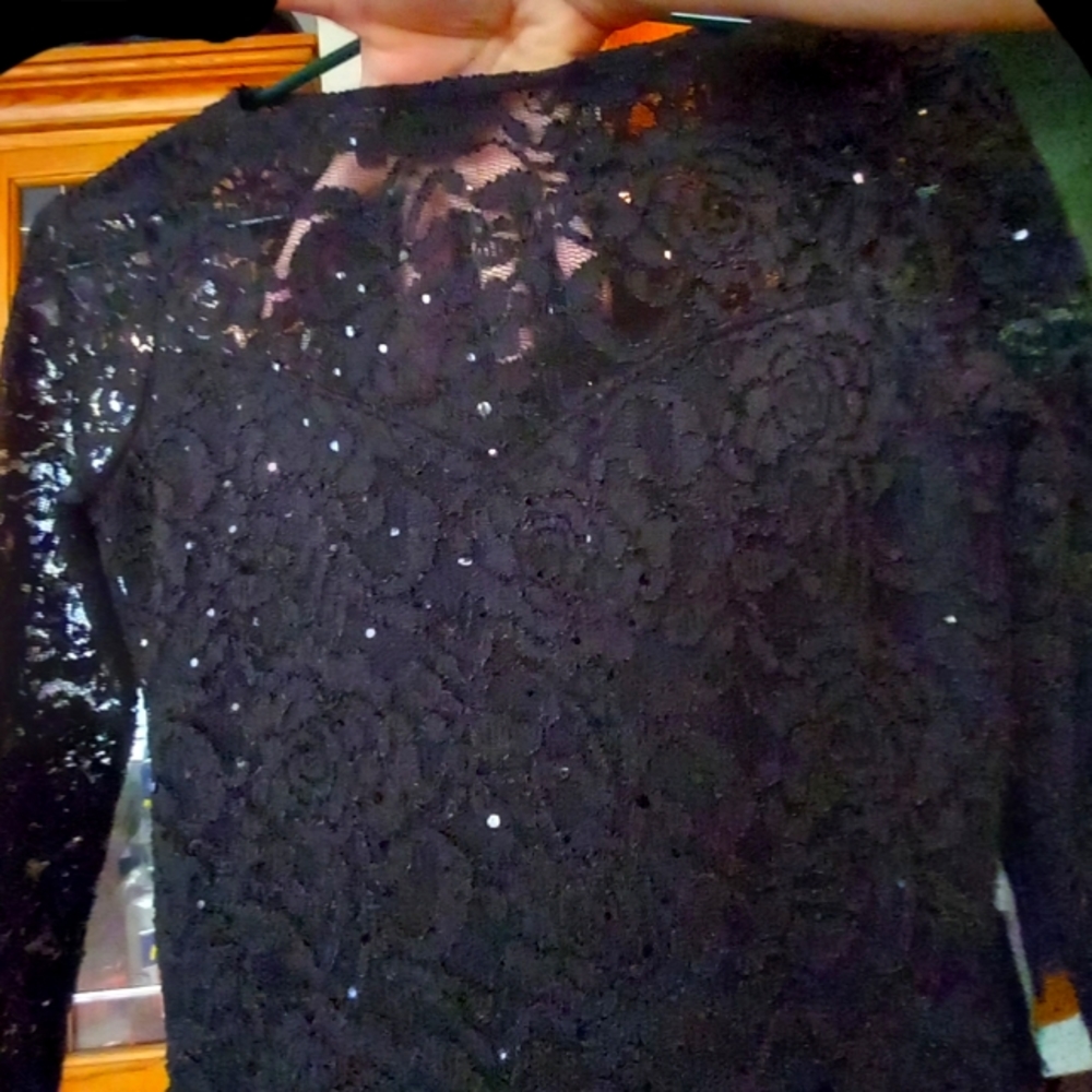 Long sleeve cocktail dress
